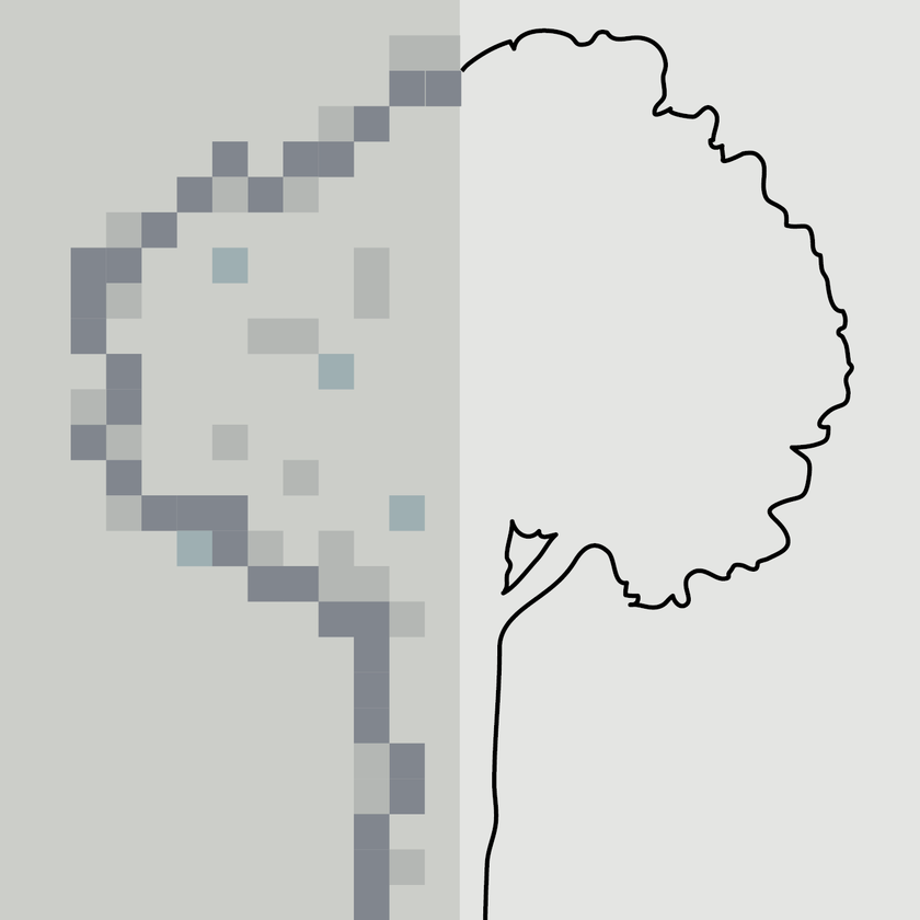 Pixel-Vektor-Baum:  (© e-dvertising)