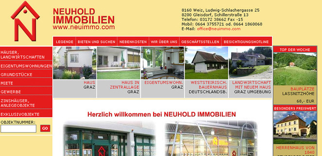 Neuhold Immobilien:  (© neuimmo.com / screenshot)