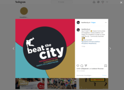 beat the city - Instagram:  (© screenshot, e-dvertising)