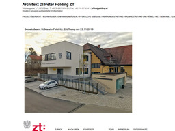 Architekt DI Peter Polding - Website:  (© screenshot /polding.at)