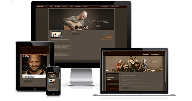 Martin Moro - Gitarrist, Multiinstrumentalist, Produzent:  (© screenshot / martinmoro.com)